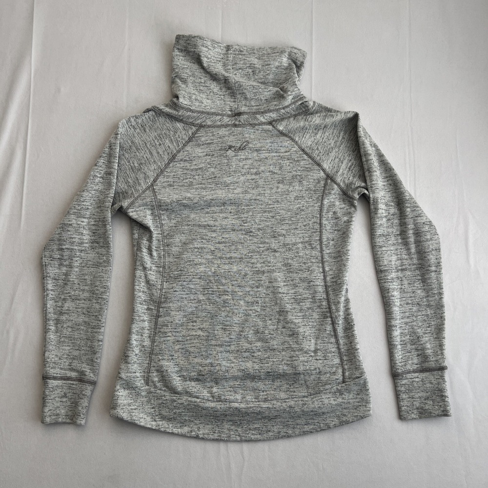 Kuhl Sweater Womens Medium Lea Heather Grey Cowl Neck Sweatshirt Pullover Pocket - Picture 7 of 8